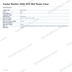 Cooler Master 310C ATX Mid Tower Case