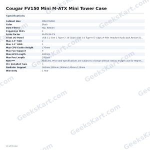 Cougar FV150 Mini M-ATX Mini Tower Case