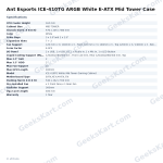 Ant Esports ICE-410TG ARGB White E-ATX Mid Tower Case