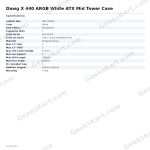 Dawg X 440 ARGB White ATX Mid Tower Case