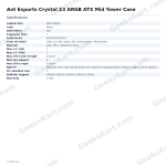 Ant Esports Crystal Z3 ARGB ATX Mid Tower Case