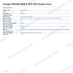 Cougar MX230 RGB E-ATX Mid Tower Case