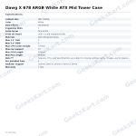 Dawg X 678 ARGB White ATX Mid Tower Case
