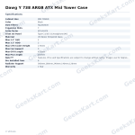 Dawg Y 738 ARGB ATX Mid Tower Case