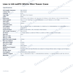 Lian Li A3-mATX White Mini Tower Case