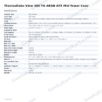 Thermaltake View 380 TG ARGB ATX Mid Tower Case