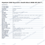 Gigabyte C500 Panoramic Stealth Black ARGB ATX Mid Tower Case