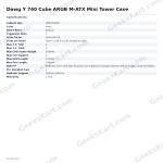 Dawg Y 740 Cube ARGB M-ATX Mini Tower Case