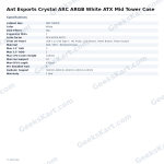 Ant Esports Crystal ARC ARGB White ATX Mid Tower Case