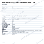 Antec P120 Crystal White E-ATX Mid Tower Case