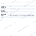 CORSAIR Frame 4000D RS ARGB White E-ATX Mid Tower Case