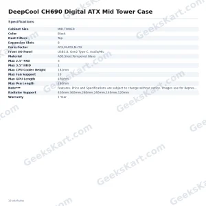 DeepCool CH690 Digital ATX Mid Tower Case