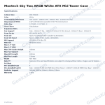 Montech Sky Two ARGB White ATX Mid Tower Case