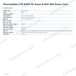 Thermaltake CTE E550 TG Snow E-ATX Mid Tower Case
