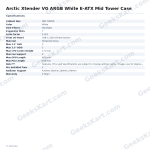 Arctic Xtender VG ARGB White E-ATX Mid Tower Case