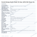 Fractal Design North Chalk TG Clear (ATX) Mid Tower Cabinet (White)