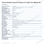 Fractal Design Torrent Compact TG Light Tint RGB (E-ATX) Mid Tower Cabinet (Black)