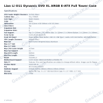 Lian Li O11 Dynamic EVO XL ARGB E-ATX Full Tower Case