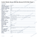 Cooler Master Ncore 100 Max Bronze M-ITX Mini Tower Case
