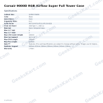 Corsair 9000D RGB Airflow Super Full Tower Case