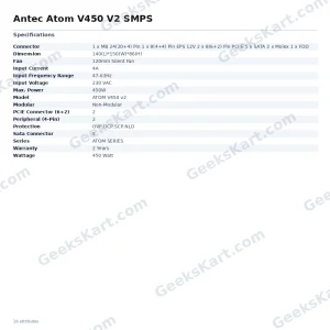 Antec Atom V450 V2 SMPS
