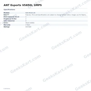 ANT Esports VS650L SMPS