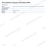 Thermaltake Litepower 450 Watt SMPS