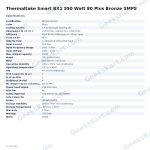 Thermaltake Smart BX1 550 Watt 80 Plus Bronze SMPS