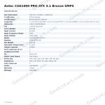 Antec CSK1000 PRO ATX 3.1 Bronze SMPS