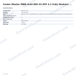Cooler Master MWE Gold 850 V2 ATX 3.1 Fully Modular SMPS