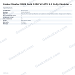 Cooler Master MWE Gold 1250 V2 ATX 3.1 Fully Modular SMPS