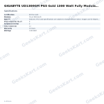 GIGABYTE UD1300GM PG5 Gold 1300 Watt Fully Modular SMPS