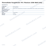 Thermaltake ToughPower TF1 Titanium 1550 Watt Fully Modular SMPS