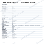Cooler Master GA2701S 27 Inch Gaming Monitor