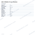 AOC 27B2H2 27 Inch Monitor