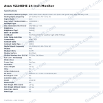 Asus VZ24EHE 24 Inch Monitor