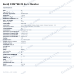 BenQ GW2790 27 Inch Monitor