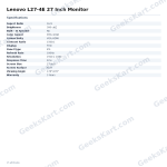 Lenovo L27-4E 27 Inch Monitor