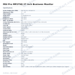 MSI Pro MP275Q 27 Inch Business Monitor