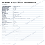 MSI Modern MD272XP 27 Inch Business Monitor