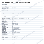 MSI Modern MD272XPW 27 Inch Monitor