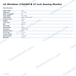 LG UltraGear 27GS65F-B 27 Inch Gaming Monitor