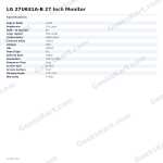 LG 27U631A-B 27 Inch Monitor