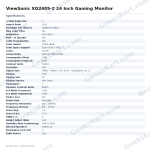 ViewSonic XG2405-2 24 Inch Gaming Monitor