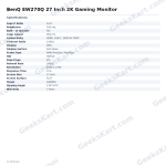 BenQ EW270Q 27 Inch 2K Gaming Monitor