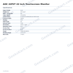 AOC 22P2T 22 Inch Touchscreen Monitor