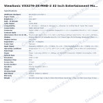 ViewSonic VX3276-2K-MHD-2 32 Inch Entertainment Monitor