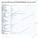 Samsung Odyssey G5 LC34G55TWWWXXL 34 Inch Curved Gaming Monitor