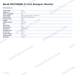 BenQ PD2706QN 27 Inch Designer Monitor
