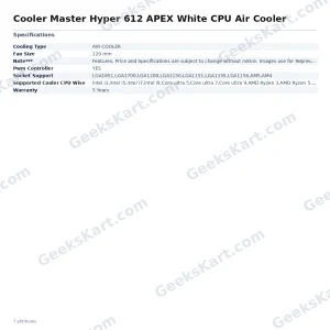 Cooler Master Hyper 612 APEX White CPU Air Cooler